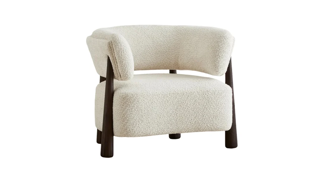 Odelia Cream Boucle Occasional Chair